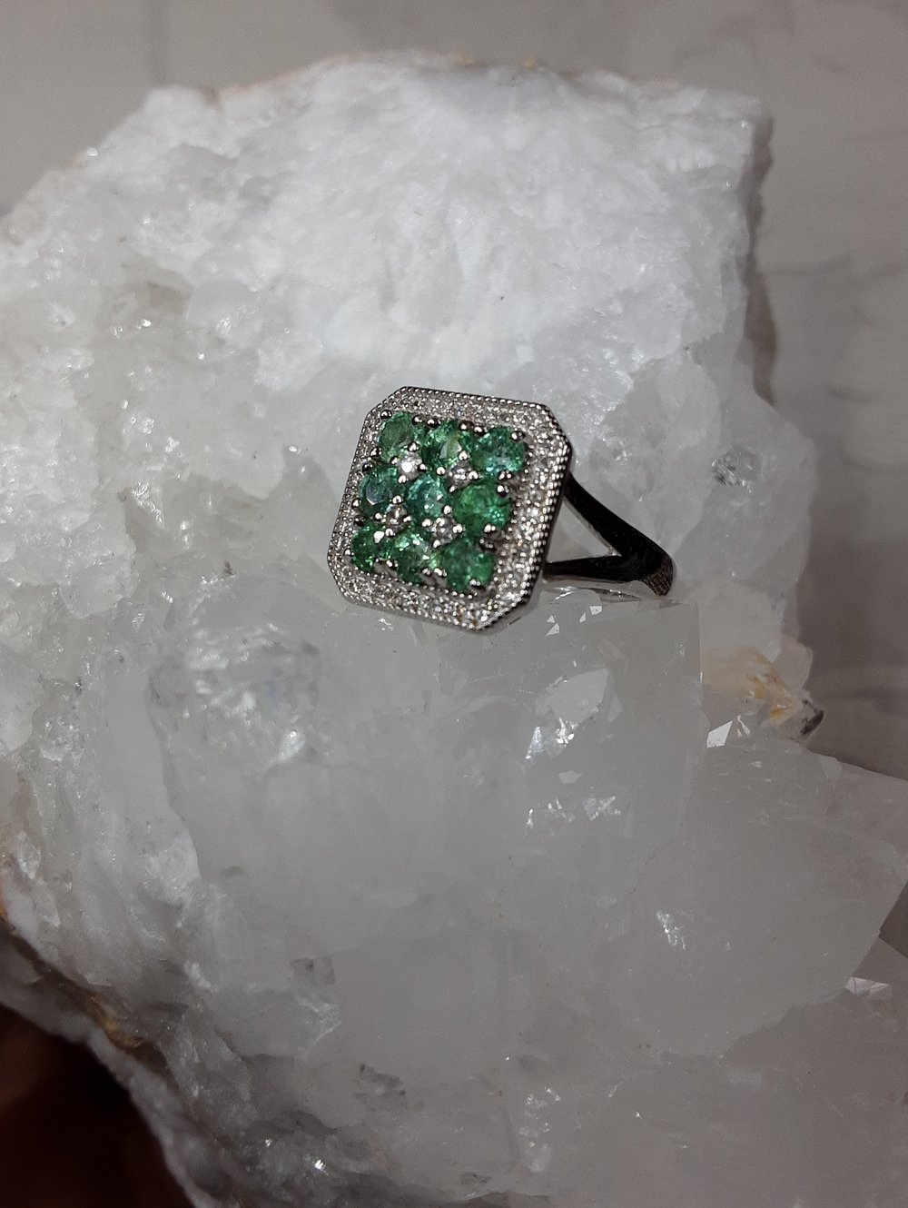 925 emerald ring. - Picture 4 of 6